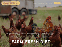 Tablet Screenshot of morningharvestfarm.com